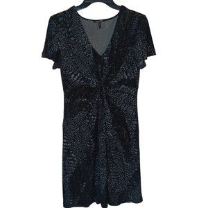 Daisy Fuentes Black And Gray Dress Size Medium